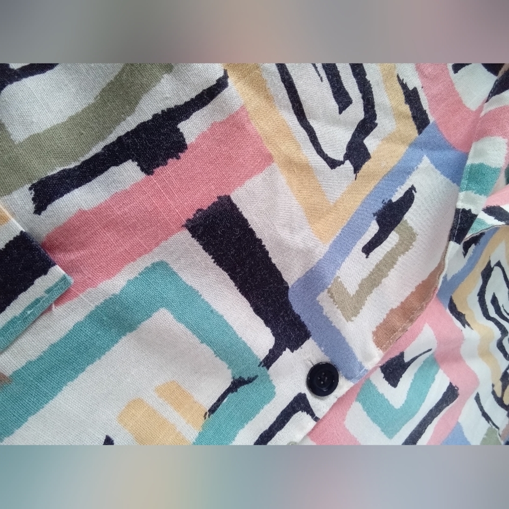 Blair Women's Colorful Geometric Blazer Vintage 16 - Picture 11 of 11